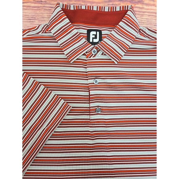 FootJoy Mens XL Striped Polo Shirt Sky Creek Ranch GC - Picture 4 of 9